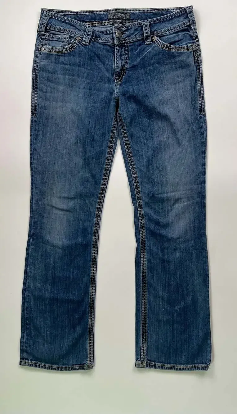 Silver Jeans Co. Suki Low Rise Vintage Bootcut Jeans Women's See Measurements